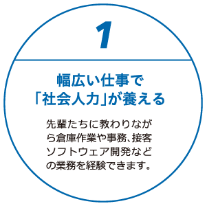 幅広い仕事で「社会尽力」が養える